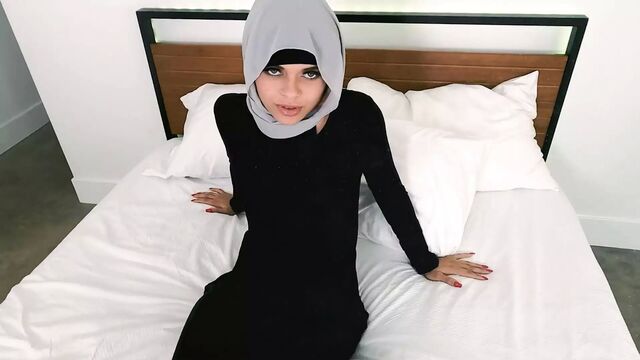 Fuck Math, Fuck Me! - Muslim Schoolgirl Masturbates & Gets Shagged in Her Bedroom - Hijab Hookup